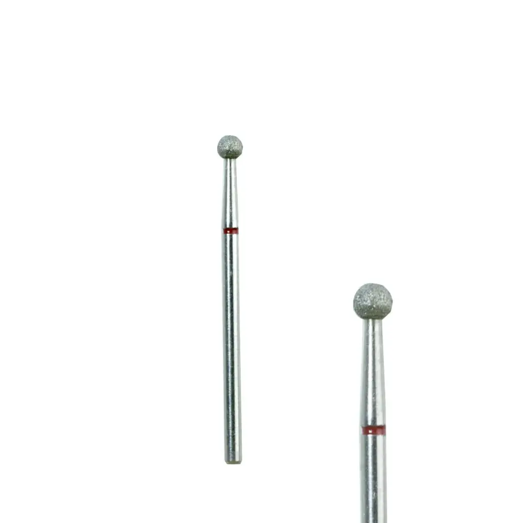 Punta diamantata pallina (rossa) 3.1 mm