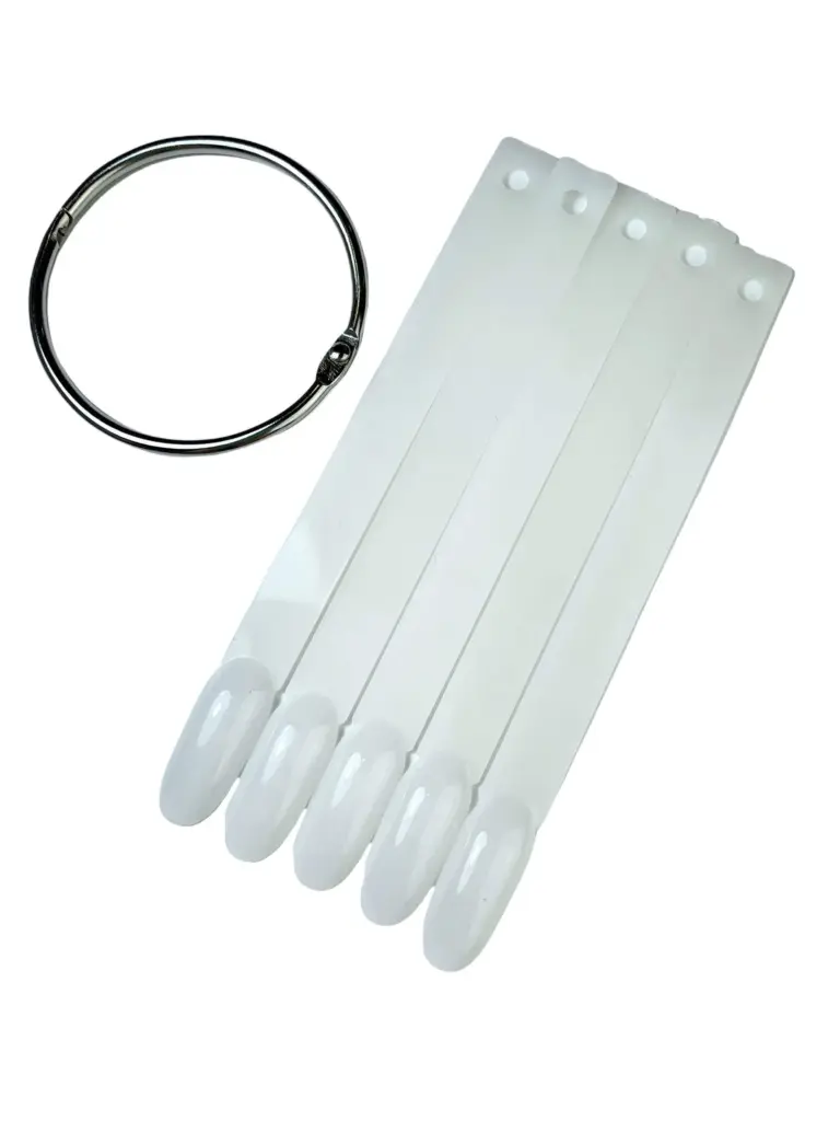 Espositore ad anello tips ovali milk color - 50 Pezzi