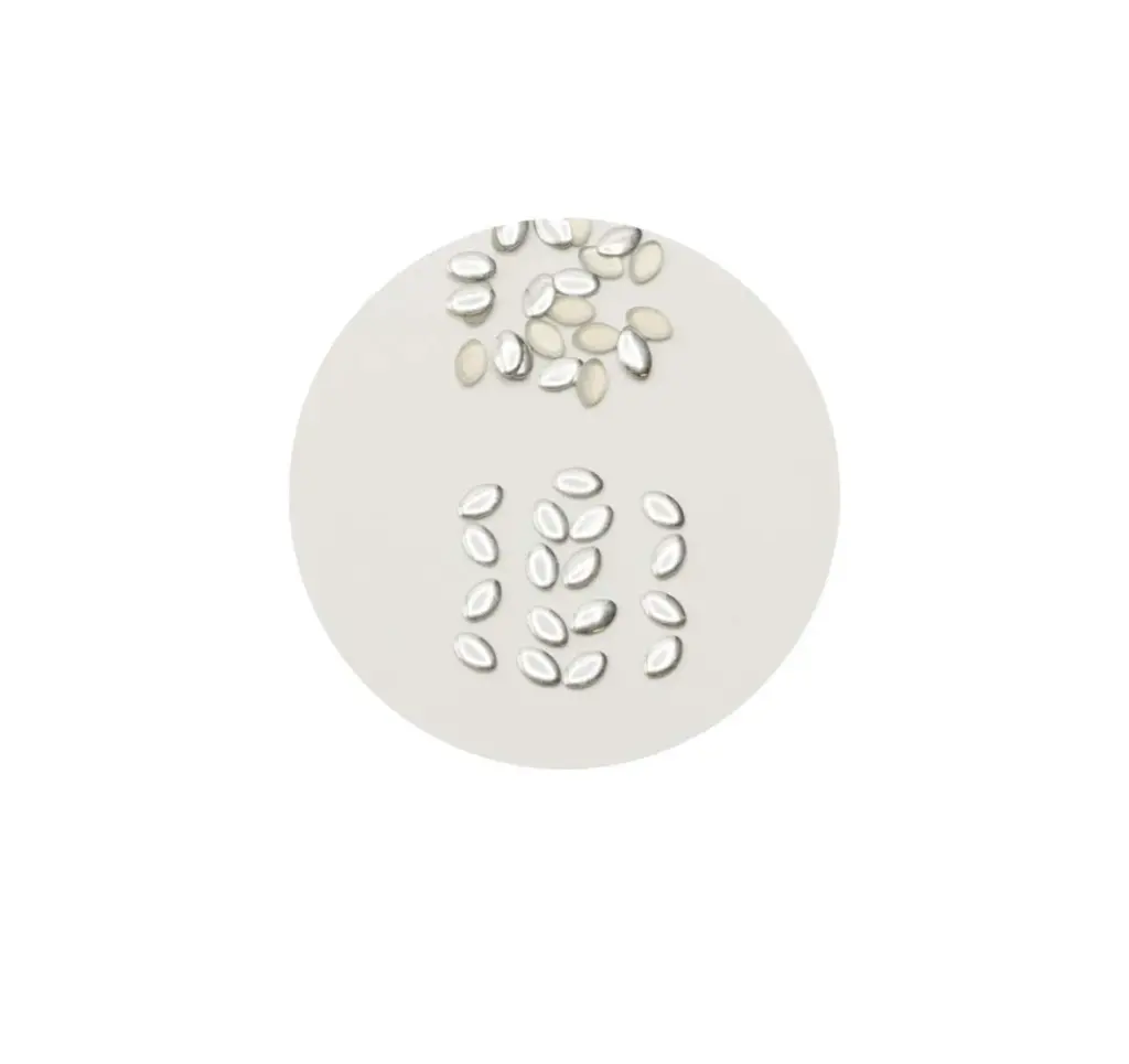 Nailstuds no. 4 silver - ovali