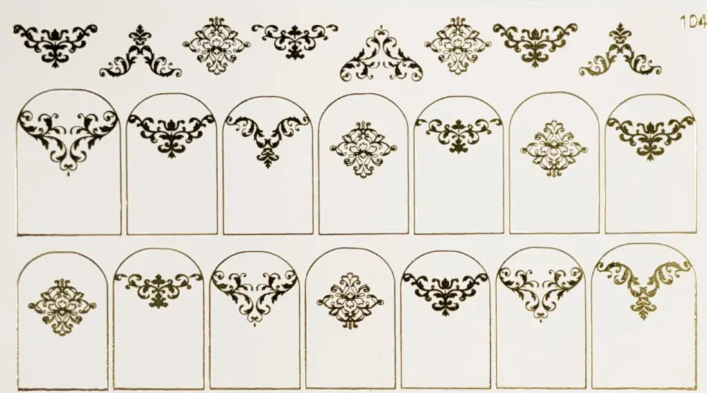 Water Decal no. 3 "effetto oro"