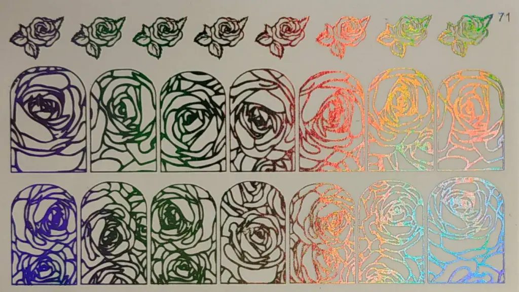 Water decal no. 6 "effetto olografico"