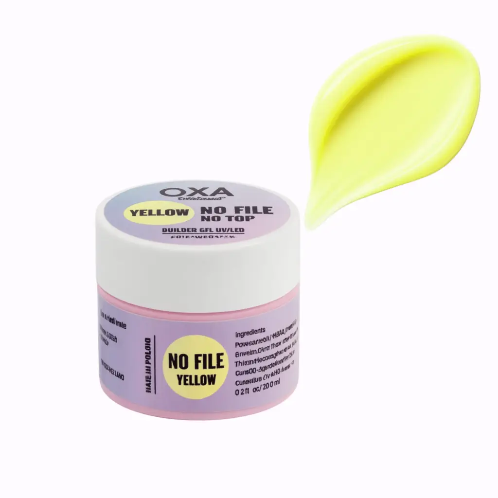 Gel No File No Top yellow 15 ml