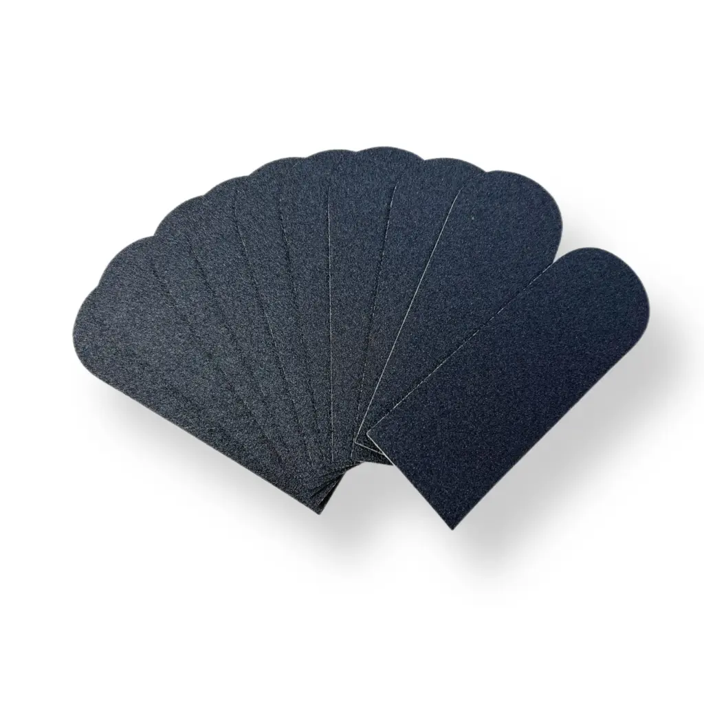 10 Ricambi abrasivi grana 100 per Spatola pedicure in acciaio OXA Nails